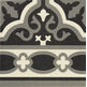 Mainzu Ceramica, Florentine, MAINZU CERAMICA FLORENTINE BLACK CENEFA 20X20 