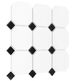 Dunin, Black&White, DUNIN OCTAGON WHITE 95 MOZAIKA GRESOWA 29.6X29.6 