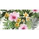 Ceramika Końskie, White Glossy / Tropical Flower, CERAMIKA KOŃSKIE TROPICAL FLOWERS INSERTO KPL=2SZT DEKOR 30X60 