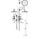 Tres, Clasic-Tres, TRES CLASIC ZESTAW BATERII PRYSZNICOWEJ TERMOSTATYCZNEJ BLOCK SYSTEM CHROM (24235202) 