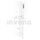 Invena, Glamour, INVENA GLAMOUR ZESTAW NATRYSKOWY ZŁOTY (AU-05-Z09-S) 