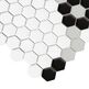 Dunin, House Loves, DUNIN MINI HEXAGON GARLAND BLACK MATT MOZAIKA 40.1X34.1 