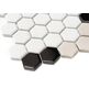 Dunin, House Loves, DUNIN MINI HEXAGON GARLAND BLACK MATT MOZAIKA 40.1X34.1 