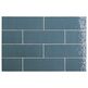 Equipe Ceramicas, Kalma, EQUIPE KALMA DEEP BLUE GLOSS GRESOWA PŁYTKA ŚCIENNA 6X18.6 (30736) 