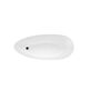 Besco, Goya, BESCO GOYA MATT BLACK & WHITE 160 WANNA WOLNOSTOJĄCA + KLIK-KLAK CHROM 160X70 (WMMC-160GKC) 