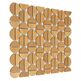 Dunin, Metallic, DUNIN ALLUMI TABS BRASS GOLD MOZAIKA 30X30 