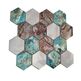 Dunin, Metallic, DUNIN ALLUMI HEXAGON PATINA 73 MOZAIKA 26X30 