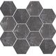 aparici harlem anthracite hexagonal mozaika 28x30 