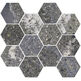 aparici lithops lipan stamp natural hexagonal mozaika 28x30 