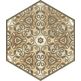 aparici terre stamp hexagon gres 25x29 