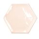 bestile bondi pink hexagon shine płytka ścienna 11x12.5 