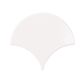 bestile bondi white fan shine płytka ścienna 13.4x15 