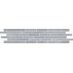 cersanit velvet concrete light grey stripes matt mozaika 12x60 