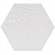 codicer gaudi white hex gres 22x25 