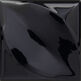 decus hoja negro brillo płytka ścienna 15x15 