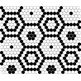 dunin mini hexagon b&w bee mozaika premium mat 26x30 