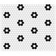 dunin mini hexagon b&w flower mozaika premium mat 26x30 