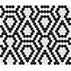 dunin mini hexagon b&w lace mozaika premium mat 26x30 