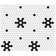 dunin mini hexagon b&w snow mozaika premium mat 26x30 