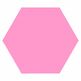 dunin wallstar hx-pink panel ścienny 28x24x3 