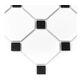 dunin octagon white 95 mozaika gresowa 29.6x29.6 