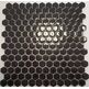 el casa enamel hexagon negro brillo mozaika 29.8x30.8 