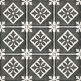 equipe ceramicas art nouveau padua black gres dekor 20x20 (24416) 