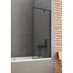 new trendy new soleo black parawan nawannowy.wzór ramka.wspornik prostopadły.szkło czyste 6mm 90x140(p-0096-wp) 