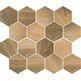 paradyż classica uniwersalna mozaika wood natural mix heksagon mat 22x25.5 