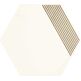 paradyż my way calacatta hexagon b mat dekor 17.1x19.8 