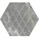paradyż marvelstone light grey heksagon mat rektyfikowany 19.8x17.1 