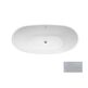 besco ayla glam 170 srebrna wanna wolnostojąca + maskownice chrom 170x80 (wa-170-aysr) 