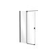 besco vayo black 110 kabina prysznicowa walk in szkło przejrzyste 110x200 (vyb-110-200c) 