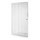 besco duo slide 100 drzwi prysznicowe przesuwne prawe/lewe szkło przejrzyste 100x195 (dds-100) 