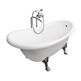 besco otylia 170 nogi chrom wanna wolnostojąca retro 170x77x63 (wko-170w+ch) 