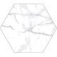 ribesalbes shaped marble hex carrara matt gres 15x17.3 