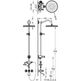 tres clasic zestaw baterii wannowej i prysznicowej naściennej chrom (24217602) 