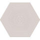 tubądzin cielo e terra beige geometry 1 mat dekor 19.2x22.1x1 