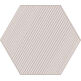 tubądzin cielo e terra beige geometry 3 mat dekor 19.2x22.1x1 