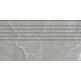 tubądzin grand cave grey stopnica rektyfikowana 29.6x59.8x1 