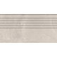 tubądzin grand cave white stopnica rektyfikowana 29.6x59.8x0.8 