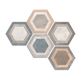 vives bushmills multicolor hexagono gres 23.3x26.8 