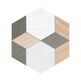 vives mayeix multicolor hexagono gres 23x26.6 