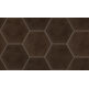 vives hexagono figuli brown gres 15x17 