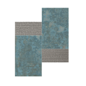 APARICI GRUNGE BLUE 3D SILVER MOZAIKA 28.5X28.5 