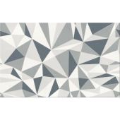 cersanit adelle white geo dekor 25x40 
