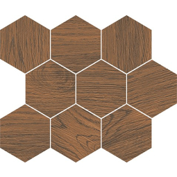cersanit finwood ochra hexagon mosaic 28x33.7 