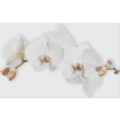 cersanit marisol white flower dekor 25x40 