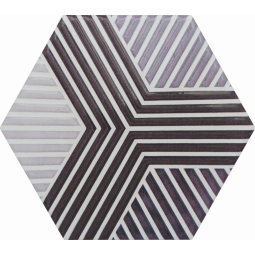 decus hexagono piramidal blanco geometric dekor 15x17 