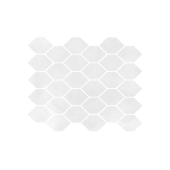 nowa gala aquamarina m-h-aqm01 biały heksagon mozaika poler 27x32 